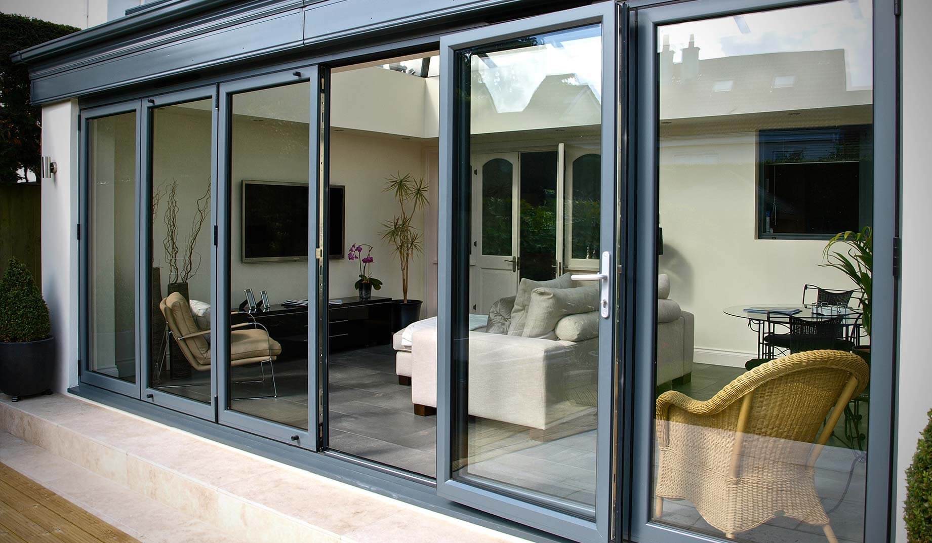 Contemporary Glass Doors for Large Homes